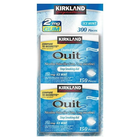 KS 2 mg Ice Mint Gum, 300 Pieces