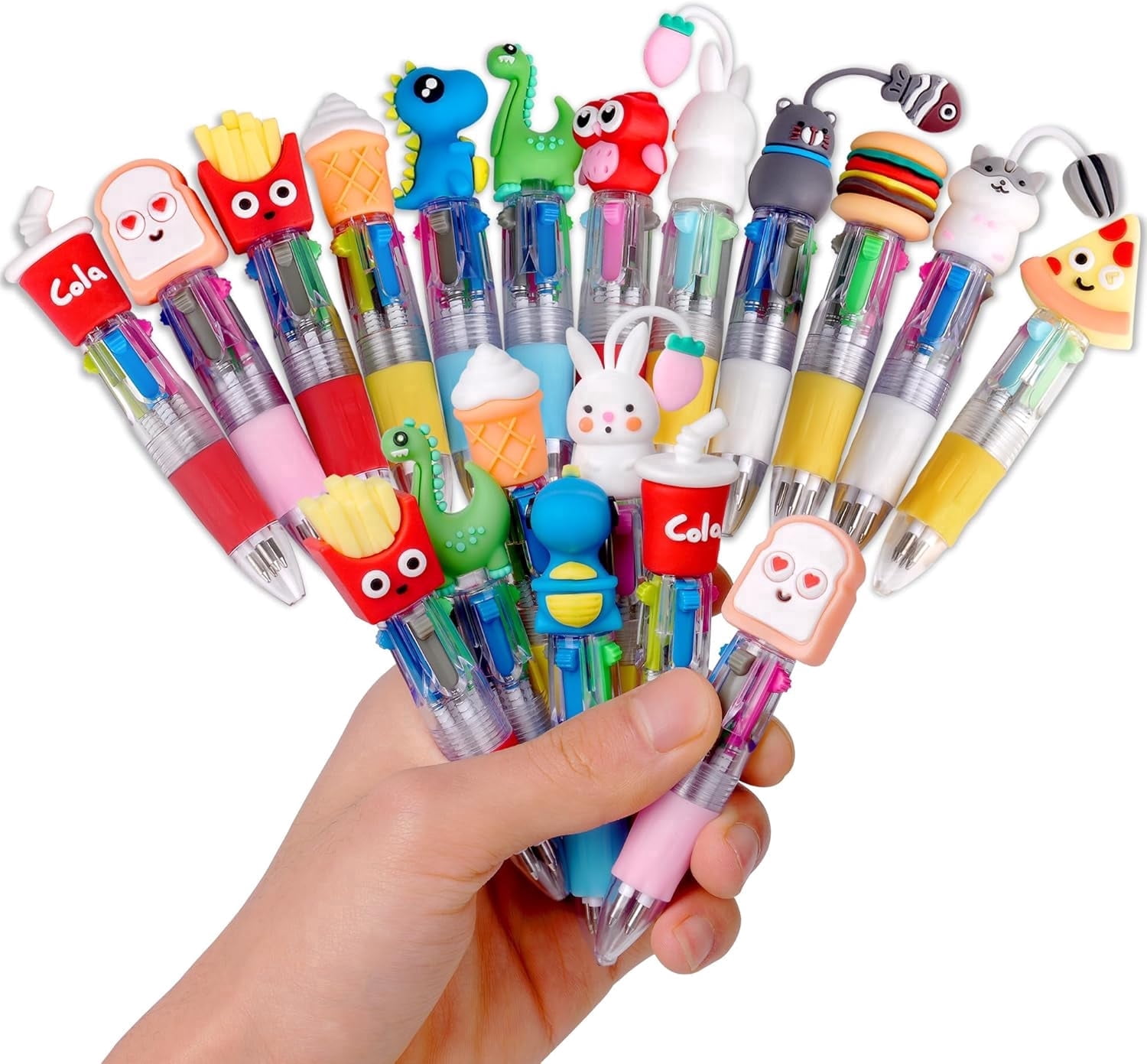 36pcs Mini Multicolor Pens in One 4-in-1 Cute Pens Bulk Ballpoint Pen ...