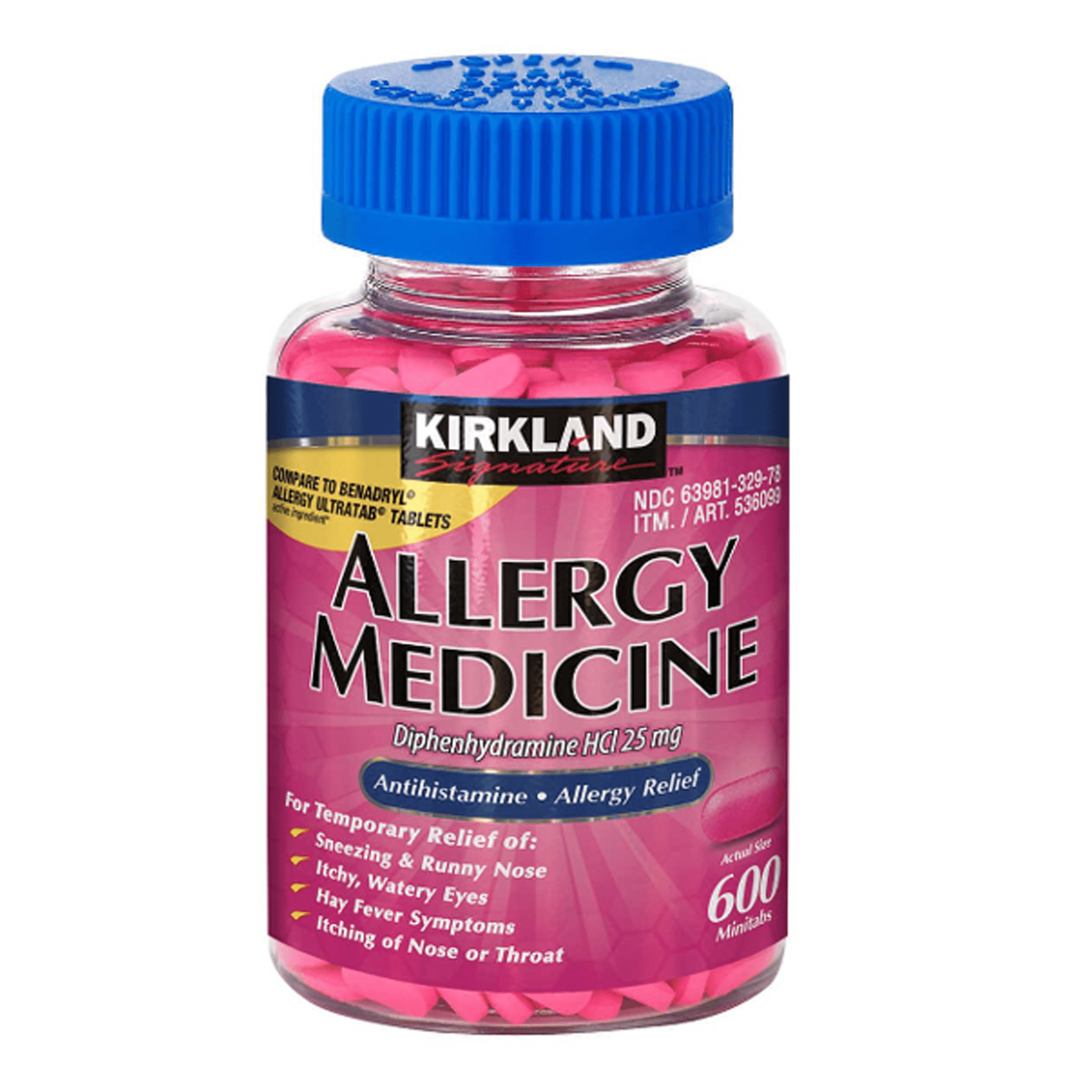 Kirkland Signature Allergy Medicine - 600 Tablets