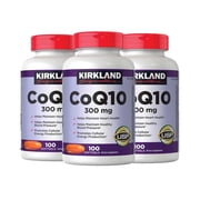 Kirkland Signature CoQ10 300 mg, 100 Softgels , Pack of 3 Kirkland-ht