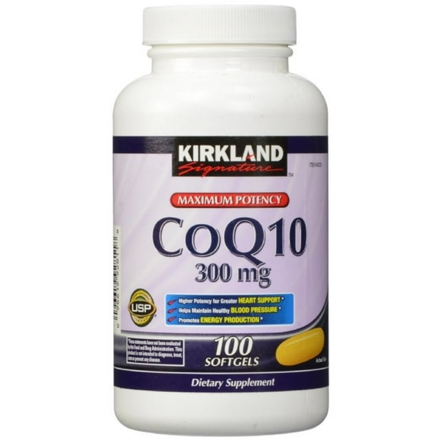 KS CoQ10 300 mg 100 Softgels - 3 Pack