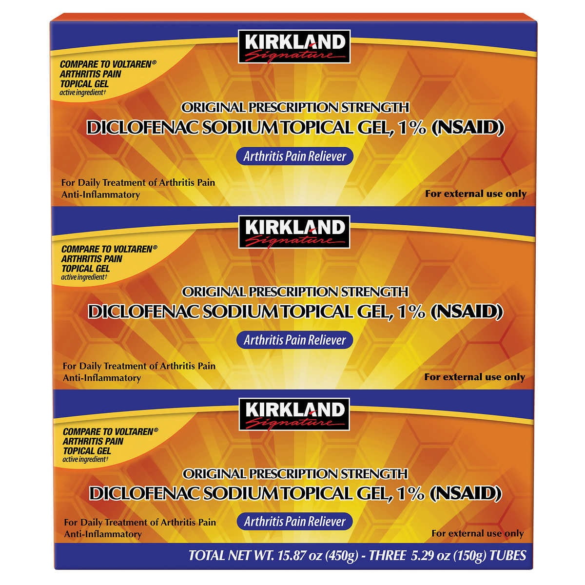 KS Diclofenac Sodium Topical Gel 1%, 15.87 oz