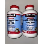 Kirkland Signature Glucosamine HCI with MSM 375 Tablets - 2 Pack