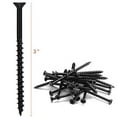 thumbnail image 1 of KS Hardware 3 Inch Wood Screws for Door Hinge #9 Security Screws, 24 Pack Rubbed Bronze, 1 of 8