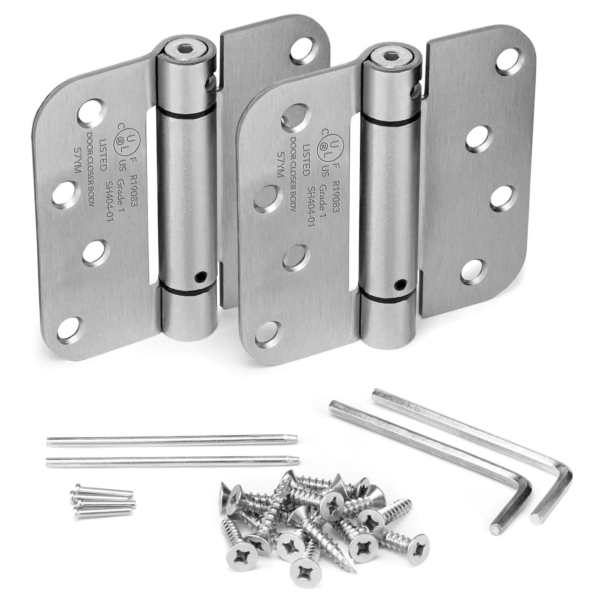 KS Hardware Automatic Self Closing Door Hinges Mortise Spring Hinge, 2
