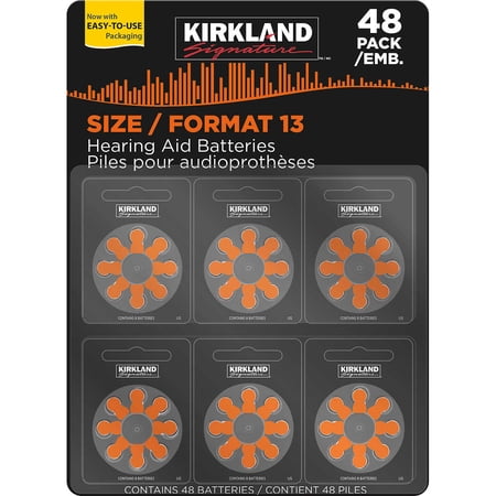 KS Hearing Aid Batteries, Size 13, 48 ct