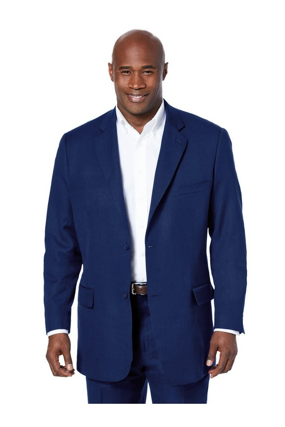 Men's Big & Tall Linen Blend Two-Button Suit Jacket