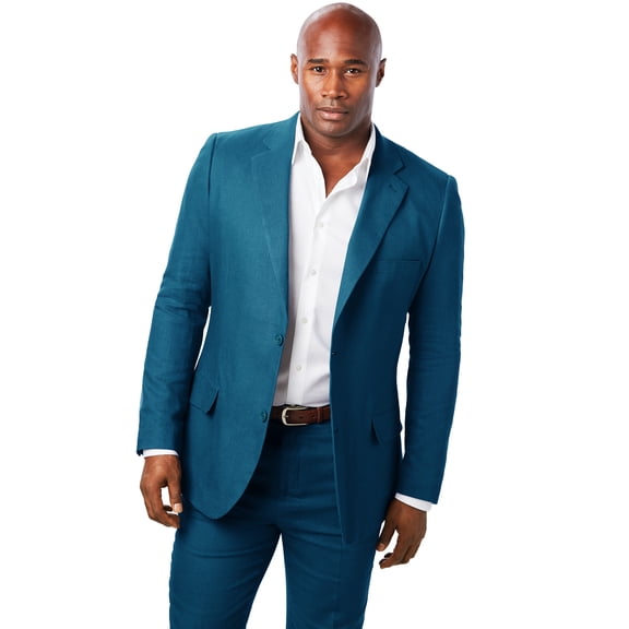Men's Big & Tall Linen Blend Two-Button Suit Jacket