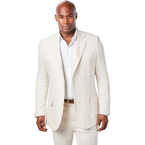 Men's Big & Tall Linen Blend Two-Button Suit Jacket