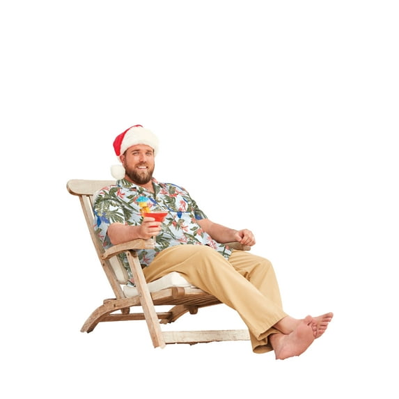 Men's Big & Tall Tropical Rayon Short-Sleeve Shirt