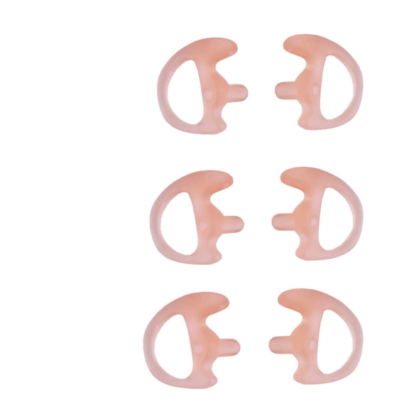 KS K-STORM Two Way Radio Ear Mold Replacement Soft Silicone Ear Insert for Acoustic Coil Tube Earpiece (Carnation, 3 Pair Large,Medium,Small)