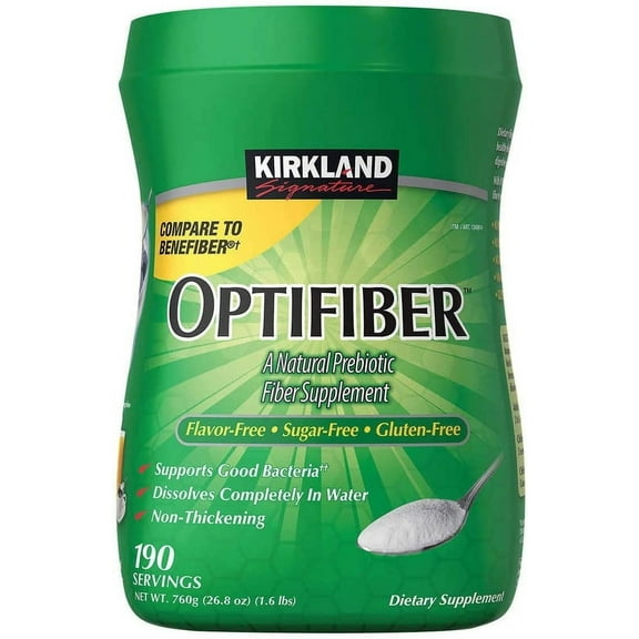 KS Optifiber Unflavored Sugar Free 190 Servings 26.8 oz - 2 Pack
