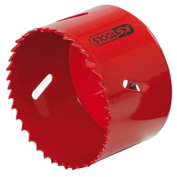 KS TOOLS 129.51 HSS Bi-Metal Hole Saw, 65 mm Diameter for Wood, Industrial-Grade, Right-Hand Cutting