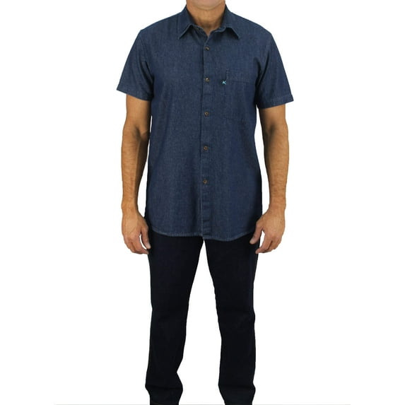 KS06 - Kolossus Men's Lightweight 100% Cotton Short Sleeve Work Shirt with Pockets