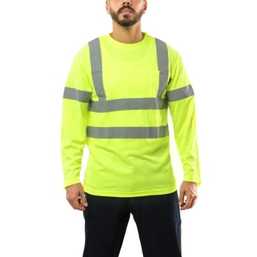 KS07 - Kolossus AirFlex ANSI Class 3 Compliant High Visibility Long Sleeve Safety Shirt - Yellow