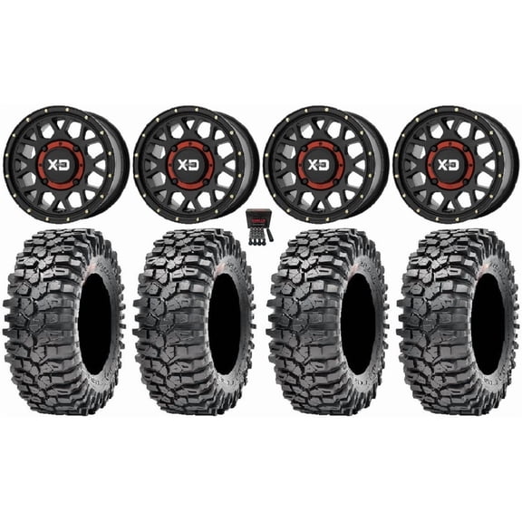 KS135 Grenade 14" Wheels 32" Roxxzilla 396 Tires Polaris RZR XP 1000 / PRO XP / Ranger XP 900/1000