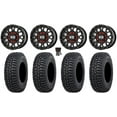 thumbnail image 1 of KS135 Grenade 15" Wheels Black 32" Tricera Tires Can-Am Commander Maverick Renegade Outlander Defender, 1 of 4