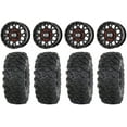 thumbnail image 1 of KS135 Grenade 15" Wheels Black 35" Roctane T4 Tires Kawasaki Teryx Mule, 1 of 4