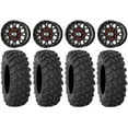 thumbnail image 1 of KS135 Grenade Black 15" Wheels 33" XTR370 Tires Polaris RZR XP 1000 / PRO XP / Ranger XP 900/1000, 1 of 4