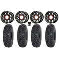 thumbnail image 1 of KS235 Grenade 15" Wheels Black 33" Chicane LT Tires Can-Am Maverick X3 / Honda Pioneer 1000 / Talon, 1 of 4