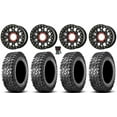 thumbnail image 1 of KS235 Grenade 15" Wheels Black 34" Predator Tires Can-Am Maverick X3 / Honda Pioneer 1000 / Talon, 1 of 4
