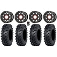 thumbnail image 1 of KS235 Grenade Beadlock 14" Wheels Black 27" MT911 Tires Sportsman RZR Ranger, 1 of 4
