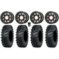 thumbnail image 1 of KS235 Grenade Beadlock 14" Wheels Black 28" MT911 Tires Sportsman RZR Ranger, 1 of 4