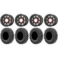 thumbnail image 1 of KS235 Grenade Black 15" Wheels 30" MotoRavage Tires Kawasaki Teryx Mule, 1 of 4