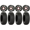 thumbnail image 1 of KS235 Grenade Black 15" Wheels 32" RT320 Tires Can-Am Maverick X3 / Honda Pioneer 1000 / Talon, 1 of 4