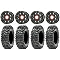 thumbnail image 1 of KS235 Grenade Black 15" Wheels 32" Roxxzilla 396 Tires Sportsman RZR Ranger, 1 of 4