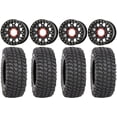 thumbnail image 1 of KS235 Grenade Black 15" Wheels 35" XCR350 Tires Can-Am Maverick X3 / Honda Pioneer 1000 / Talon, 1 of 4