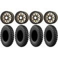 thumbnail image 1 of KS235 Grenade Bronze 15" Wheels 33" MotoRally Tires Can-Am Commander Maverick Renegade Outlander Defender, 1 of 4