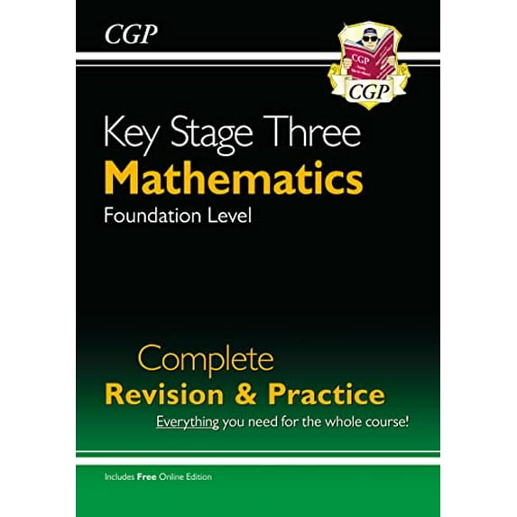 Pre-Owned New KS3 Maths Complete Study & Practice - Foundation (with Online Edition) (CGP KS3 Maths) (Paperback) 1789082447