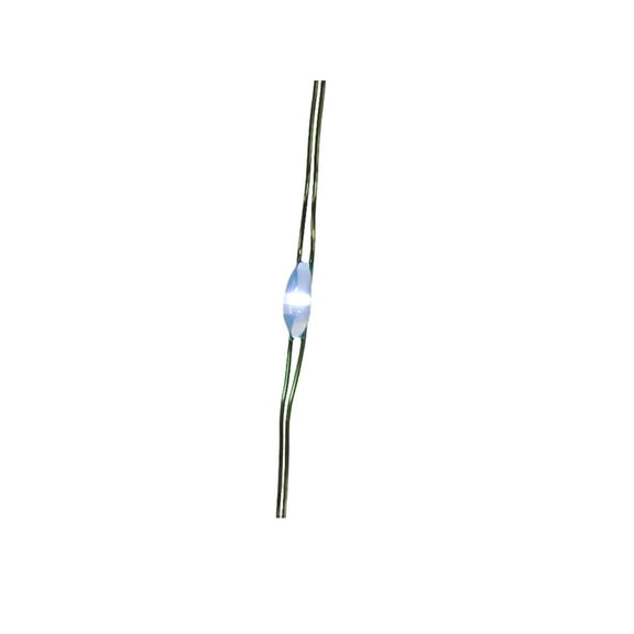 KSA 25 Count Battery Operated Cool White LED Lighted Fairy Lights, 2.5 ft Green Wire