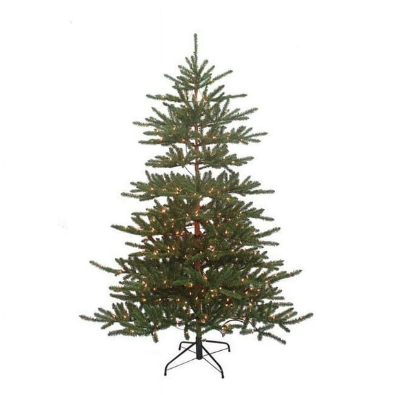 KSA 7' Pre-Lit Mountain Pine Artificial Christmas Tree, Clear Lights