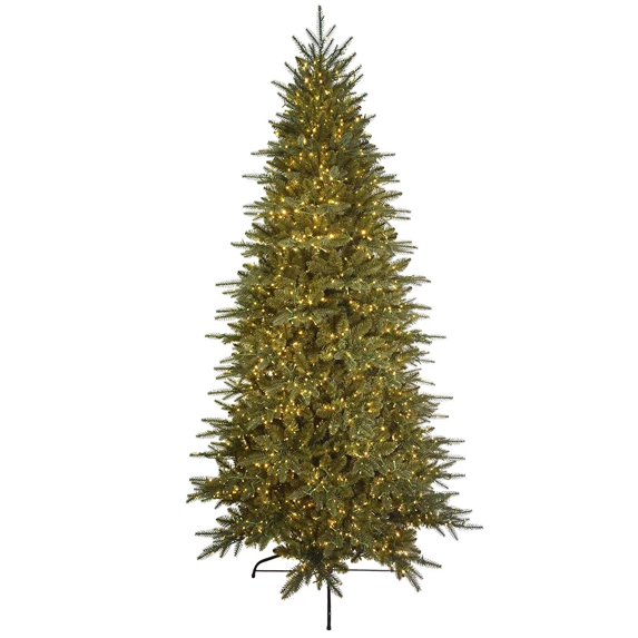 KSA 9' Pre-Lit Frasier Fir Artificial Christmas Tree, Warm White LED Lights