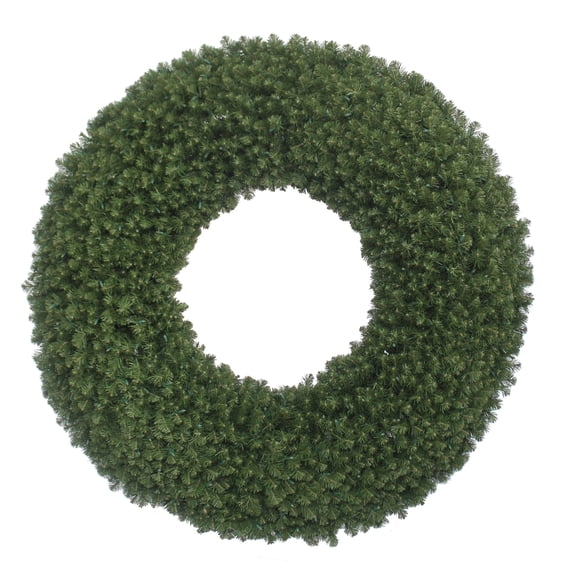 KSA Pre-Lit Artificial Commercial Christmas Wreath, 72-Inch Warm White LED Lights