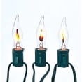 thumbnail image 1 of KSA Set of 10 Amber Flicker Flame Lights, Green Wire, 1 of 3
