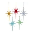 thumbnail image 1 of KSA Set of 10 Multi-color Mid Century Glitter Starburst Christmas Ornaments 5.5", 1 of 1