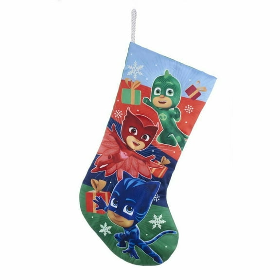 Kurt Adler PJ Masks Holiday Multi-color Christmas Stocking, 18
