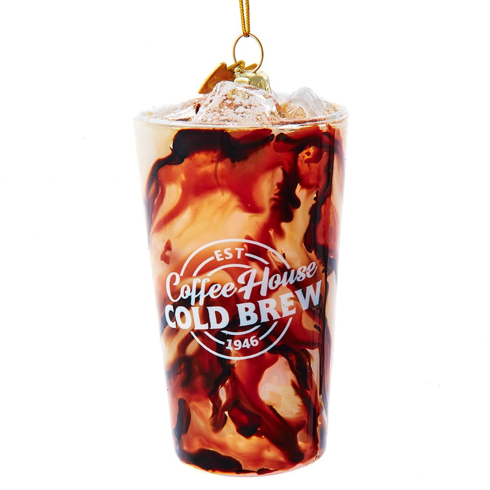 Kurt Adler Noble Gems Cold Brew Iced Coffee Ornament - Thumbnail 2