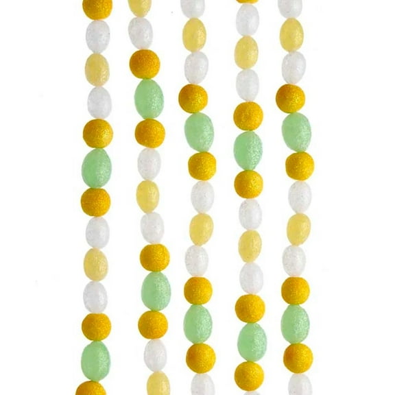 KSA Yellow and Green Lemon Beaded Christmas Garland