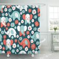 thumbnail image 1 of KSADK Baby Elephant Animal Child Floral Abstract Artistic Beautiful Beauty Shower Curtain Bath Curtain 60x72 inch, 1 of 1