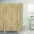 thumbnail image 1 of KSADK Beige Floral Damask Victorian Wall Antique Baroque Classical Shower Curtain Bathroom Curtain 60x72 inch, 1 of 1