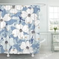 thumbnail image 1 of KSADK Blue Beauty Dogwood Pattern with Blossom Pink Bloom Branch Cornus Drawing Floral Shower Curtain 66x72 inch, 1 of 1