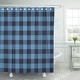 thumbnail image 1 of KSADK Blue Buffalo Style Lumberjack Flannel Plaid American Black Britain British Bathroom Shower Curtain 60x72 inch, 1 of 1