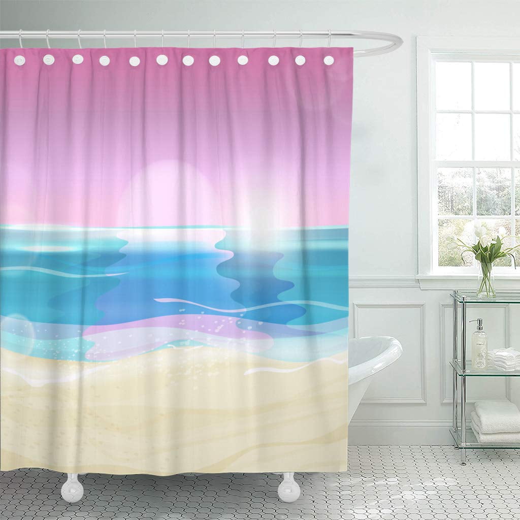 KSADK Blue Life The of Beautiful Seashore Pink Ocean Hawaii Sunset Wave