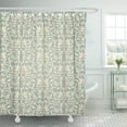 thumbnail image 1 of KSADK Blue Vintage Damask Beige Classic Shower Curtain Bathroom Curtain 60x72 inch, 1 of 1