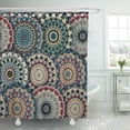thumbnail image 1 of KSADK Boho Chic Flower Elegant Floral for Furniture Curtains Mandala Unusual Flourish Blue Shower Curtain 66x72 inch, 1 of 1