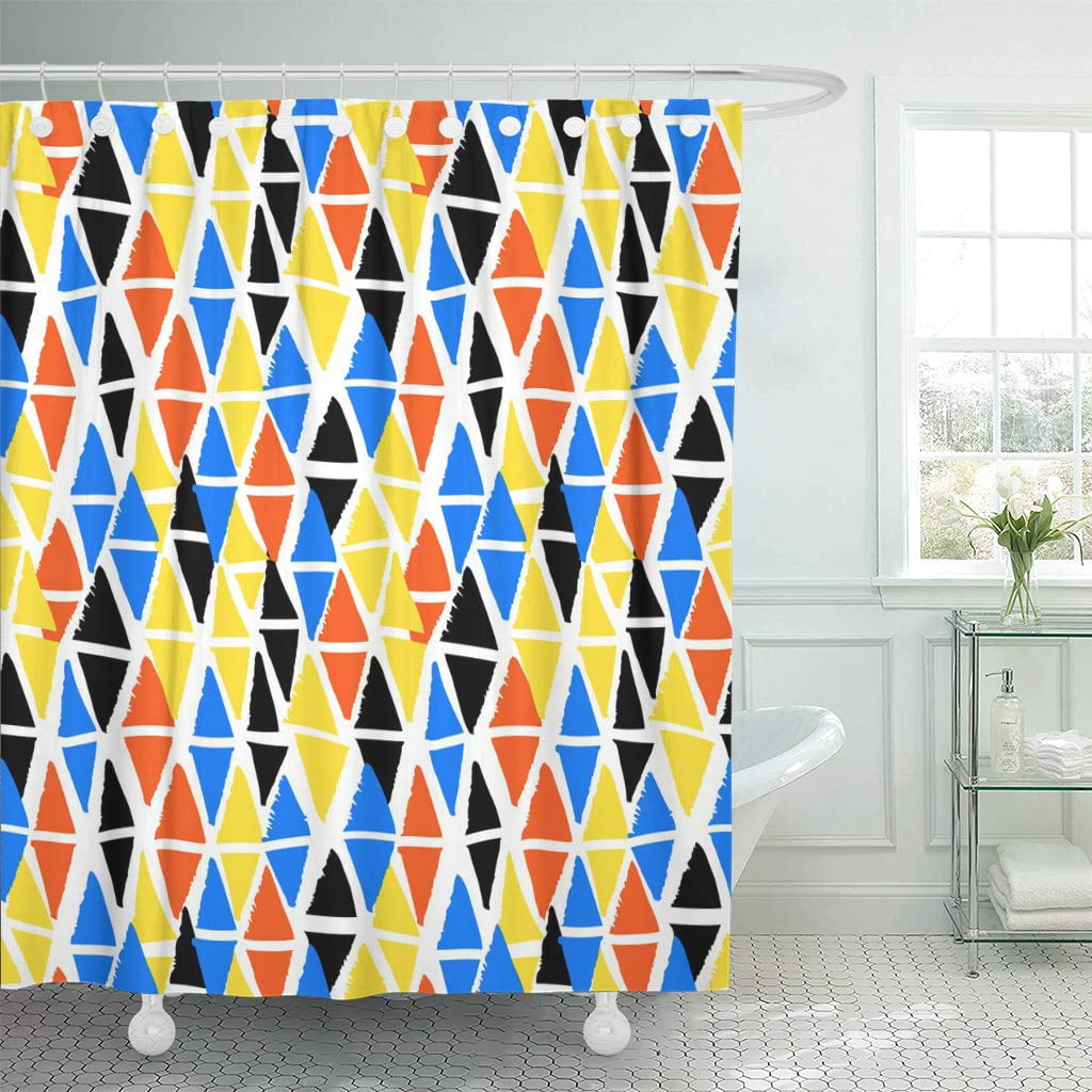 KSADK Bold Harlequin Colorful Hand Diamond Shapes in Bright Multiple ...